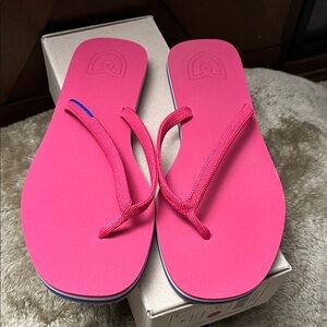 Rothy's Vibrant Pink Sandals